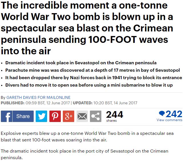 Британское издание Daily Mail изменило мнение относительно принадлежности Крыма